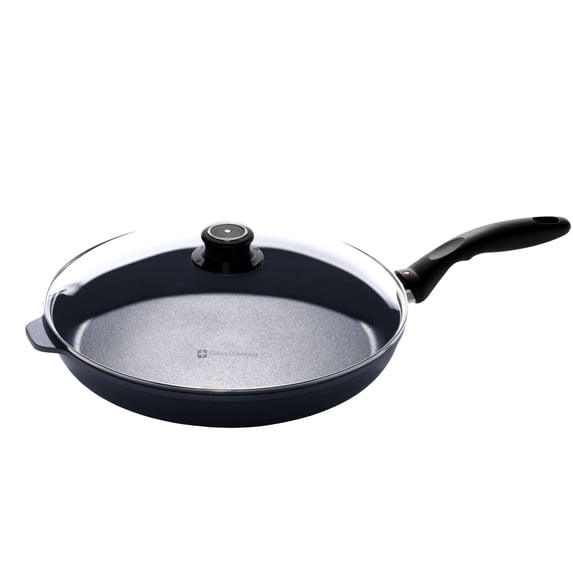 Swiss Diamond 12.5" (32cm) Aluminum Nonstick Fry Pan w/Lid | HD Classic