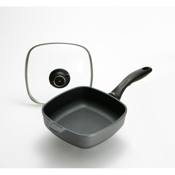 Swiss Diamond 2.1 qt (8" x 8") Nonstick Induction Square Saute Pan with Lid | HD Classic