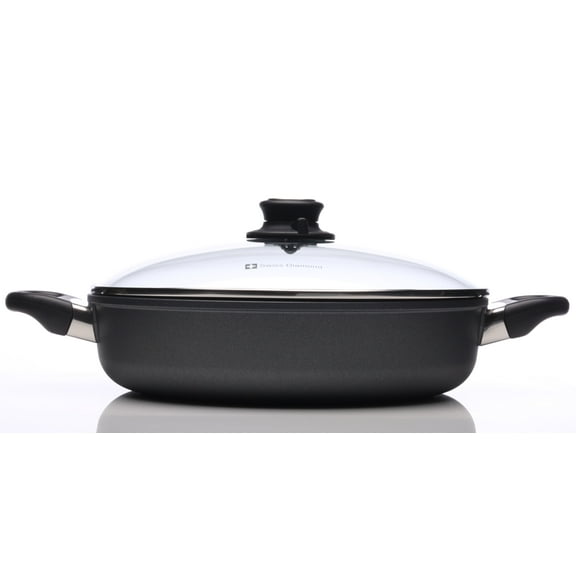 Swiss Diamond 3.7 qt (11") Induction Nonstick Sauteuse w/Lid |HD Classic