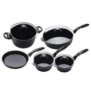 Swiss Diamond 9-Piece Aluminum Nonstick Italian Cookware Set | HD Classic