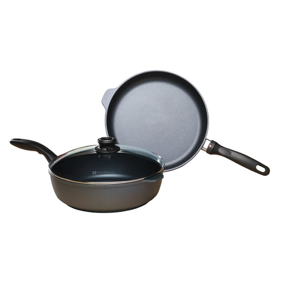Swiss Diamond Induction 3-Piece Set: Fry Pan & Sauté Pan | HD Classic