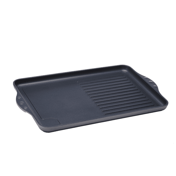 Swiss Diamond Nonstick Double-Burner Grill/Griddle Combo | HD Classic