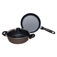 thumbnail image 1 of Swiss Diamond Nonstick Induction 3-Piece Set: Fry Pan & Casserole | HD Classic, 1 of 8