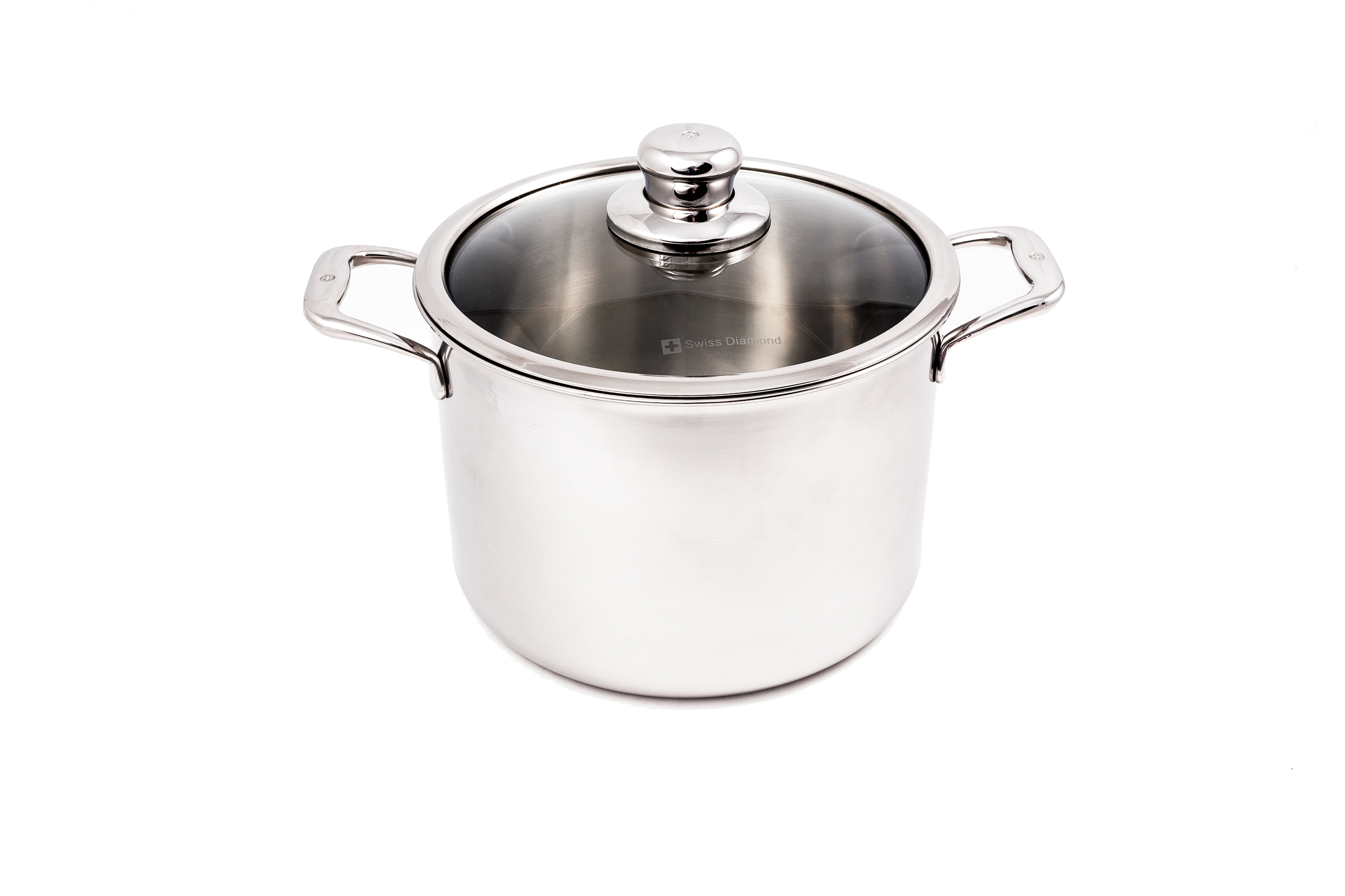 Swiss Diamond Premium Clad Stock Pot w/ Lid - 9.5" (24 cm), 7.9 QT. (7.5 L)