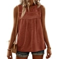 thumbnail image 1 of Swiss Dots Patchwork Women Sleeveless Tank Tops Camisole, 1 of 5