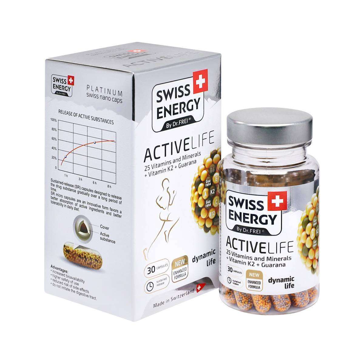 Swiss Energy, ACTIVELIFE 25 vitamins and minerals + vitamin K2