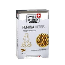 Swiss Energy, FEMINA HERBS, complex for relieve premenstrual syndrome, 30 sustained-release capsules