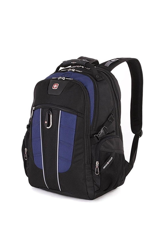 Swiss Gear 17532315 -BLKNVY TSA Friendly Scan Smart Computer Backpack, Fits Most 15" Laptops and Tablets, Black/Navy