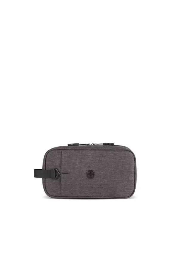 Swiss Gear Convertible Handle Dopp Bag, Accessories Bag- Heather Gray