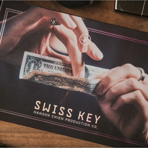 Swiss Key Extremely Thin Gimmick Close Up Magic Tricks Professional Magician Props Stage Mentalism Illusions Street Magia Copper