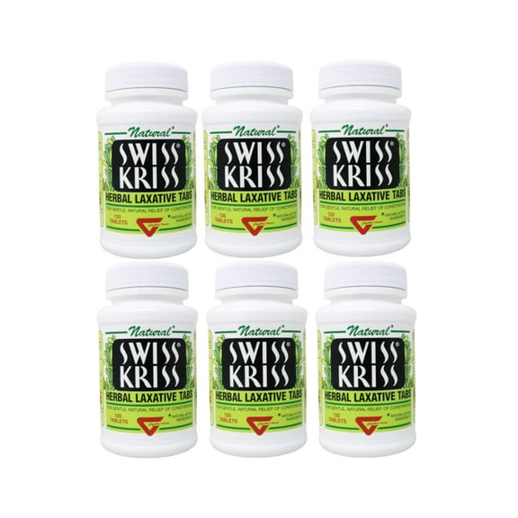 Swiss Kriss Herbal Laxative 120 Tablets (Pack Of 6)