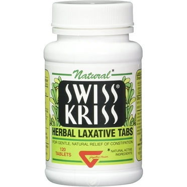 Swiss Kriss Herbal Laxative Tablets, 120 Count