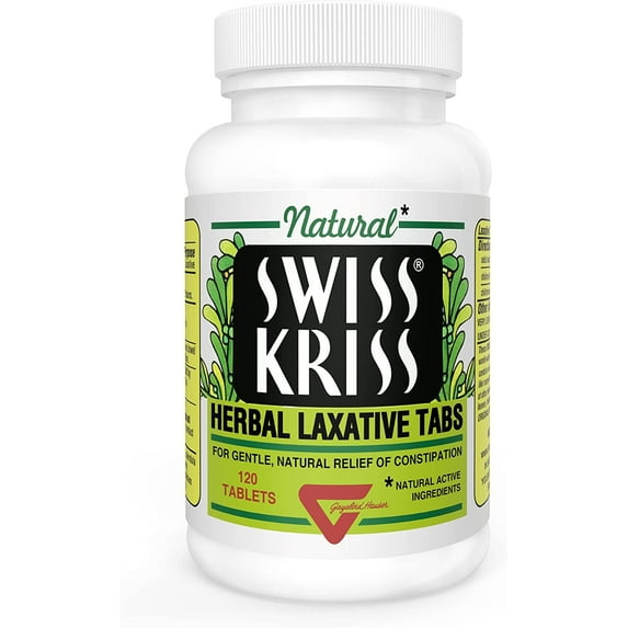 Swiss Kriss Herbal Laxative Tablets 120 ea (Packs of 3)
