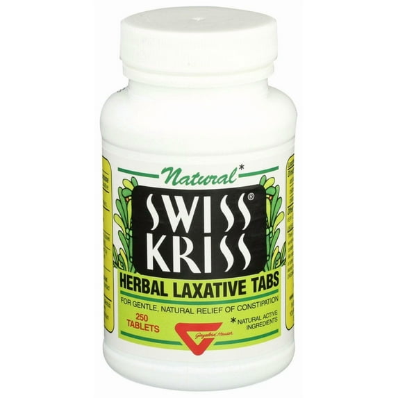Swiss Kriss Herbal Laxative Tabs 250 Tabs