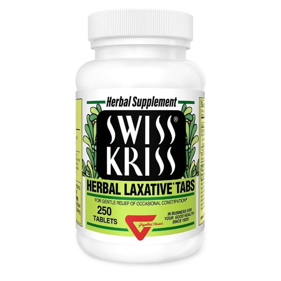 Swiss Kriss Herbal Laxative Tabs 250 Tabs
