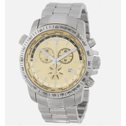 Swiss Legend Men's Stainless Steel Wristwatch, Gold, Silver, 10013-10