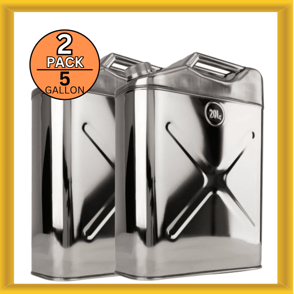 Swiss Link 6002 Stainless Steel Silver 20L Water Can 5 Gal