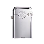 Swiss Luxury Vintage Soft-Flame Brass Kerosene Lighter, Refillable, Automatic Ignition, Safety Lock, Electroplated Chrome Color, Gift Box Packaging, Collectible, for Men, Thorens Gen 3 Single Claw