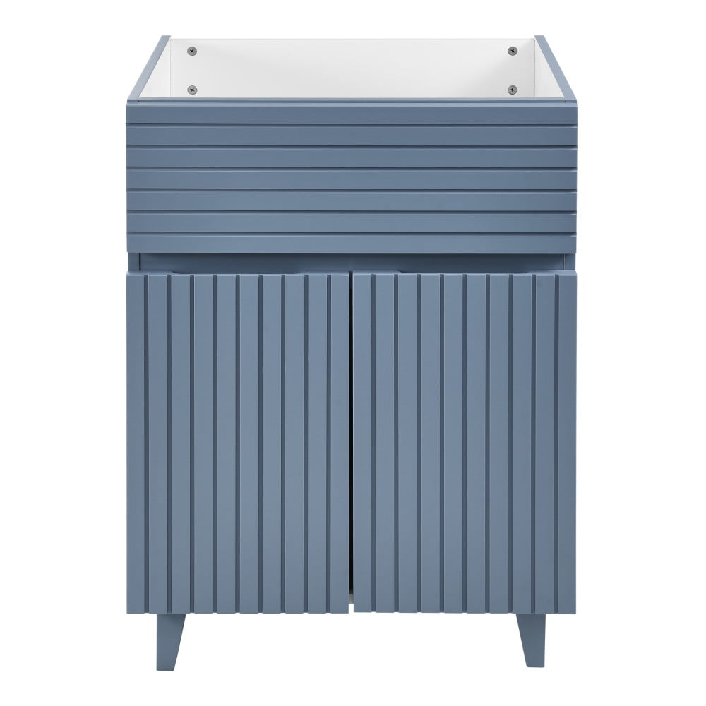 Heather Blue MDF Freestanding Single Bathroom Vanity