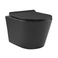 thumbnail image 1 of Swiss Madison Calice Wall-Hung Round Toilet Bowl in Matte Black, 1 of 5