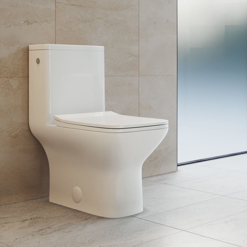 Swiss Madison Carre OnePiece Square Toilet DualFlush 1.1/1.6 gpf