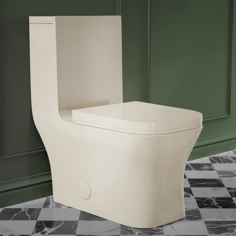 Swiss Madison Concorde One Piece Square Ceramic Toilet Dual Flush 1.1/1