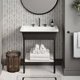 thumbnail image 1 of Ivy 32" Solid Surface Console Sink in Matte Black, 1 of 10