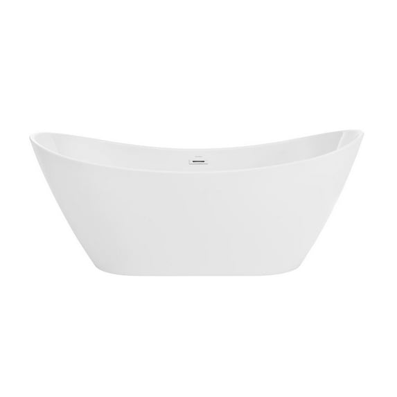 Swiss Madison Ivy 60" Double Slipper Freestanding Bathtub