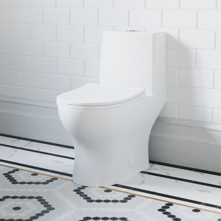 Ivy One-Piece Elongated Toilet Vortex Dual-Flush 1.1/1.6 gpf