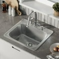 thumbnail image 1 of Swiss Madison Ouvert 25 x 22 Stainless Steel, Single Basin, Top Mount Kitchen Sink, 1 of 16