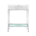 thumbnail image 1 of Pierre 24 Single, Freestanding, Open Shelf, Chrome Metal Frame Bathroom Vanity, 1 of 12