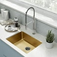 thumbnail image 1 of Rivage 23 x 18 Stainless Steel, Single Basin, Undermount Kitchen Sink, Gold, 1 of 10