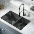 thumbnail image 1 of Swiss Madison SM-KU725B Rivage 33" Undermount Double Basin Stainless Steel Kitchen Sink -, 1 of 10