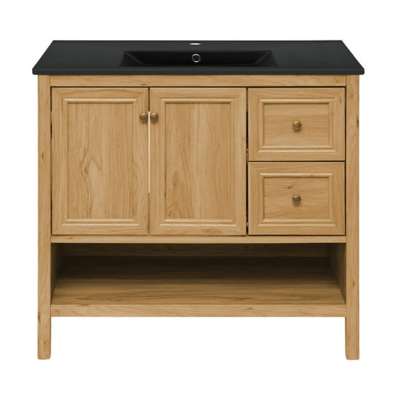 Swiss Madison Sm-Bv241mb Chateau 36" Free Standing Single Basin Vanity Set - Golden Oak /