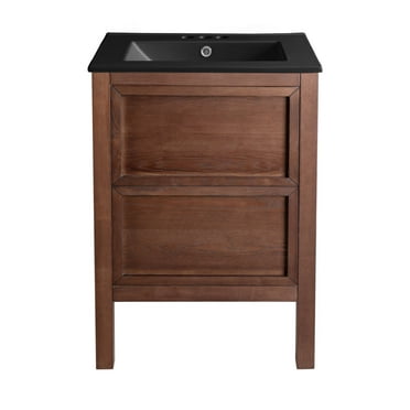 Swiss Madison Sm-Bv371-3 Nadar 24" Free Standing Single Basin Vanity Set - Brown Oak /