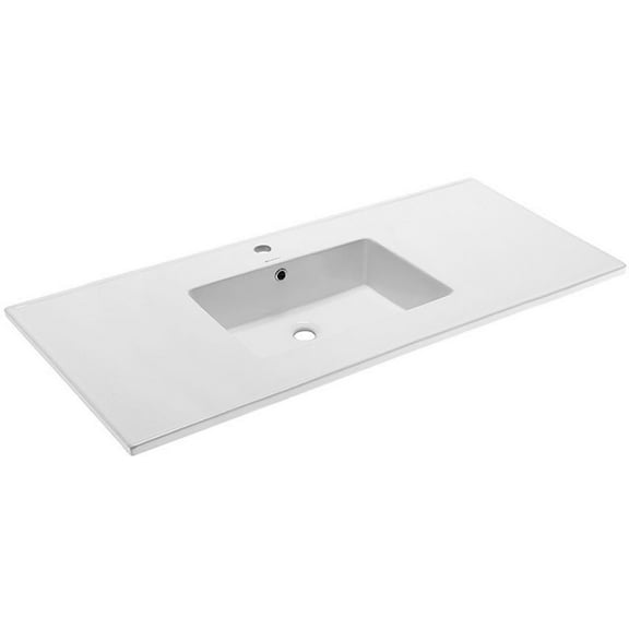 Swiss Madison Sm-Vt330 Voltaire 50" Ceramic Vanity Top - White