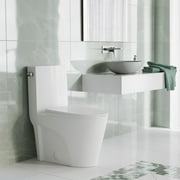Swiss Madison St. Tropez One-Piece Elongated Ceramic Toilet Side Flush 1.28 Gpf