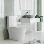 Swiss Madison St. Tropez White Ceramic Elongated 12in, 1.28 GPF Toilet