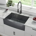 thumbnail image 1 of Swiss Madison Stainless Steel, Single Basin, Farmhouse Kitchen Sink with Apron in Black, 1 of 11