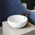 thumbnail image 1 of Swiss Madison Sublime 17” Round Vessel Sink in Matte White, 1 of 18
