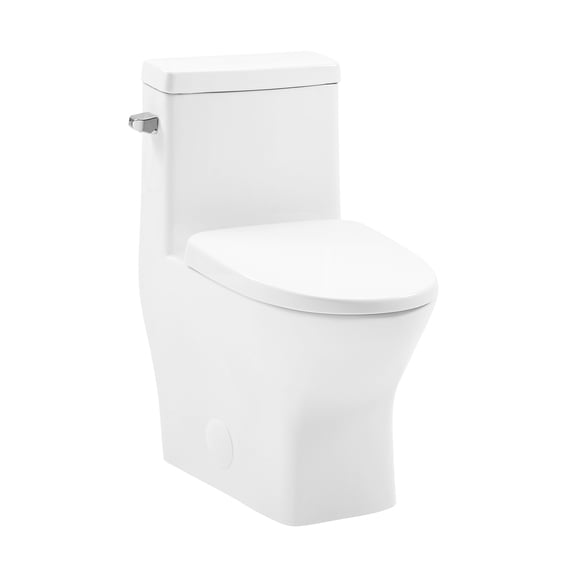 Swiss Madison Sublime II One-Piece Round Ceramic Toilet Side Flush 1.28 GPF