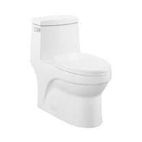 Swiss Madison Virage White Ceramic Elongated 12in, 1.28 gal Per Flush Toilet