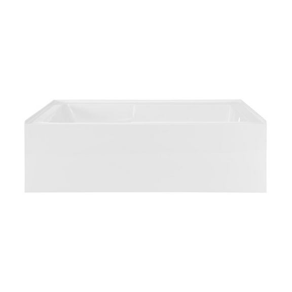 Swiss Madison Voltaire 72" x 36" Right-Hand Drain Alcove Bathtub with Apron and Armrest