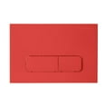 thumbnail image 1 of Wall Mount Dual Flush Actuator Plate with Rectangle Push Buttons in Matte Red, 1 of 4