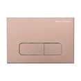 thumbnail image 1 of Swiss Madison Wall Mount Dual Flush Actuator Plate with Rectangle Push Buttons in Rose Gold, 1 of 7