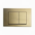 thumbnail image 1 of Swiss Madison Wall Mount Dual Flush Actuator plate with Square Push Buttons in Brushed Brass, 1 of 7