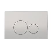 Swiss Madison Lorraine Wall Flush Plate Actuator with Round Buttons in Polished Chrome - 1.5 x 9.5 x 6.0 Matte Chrome
