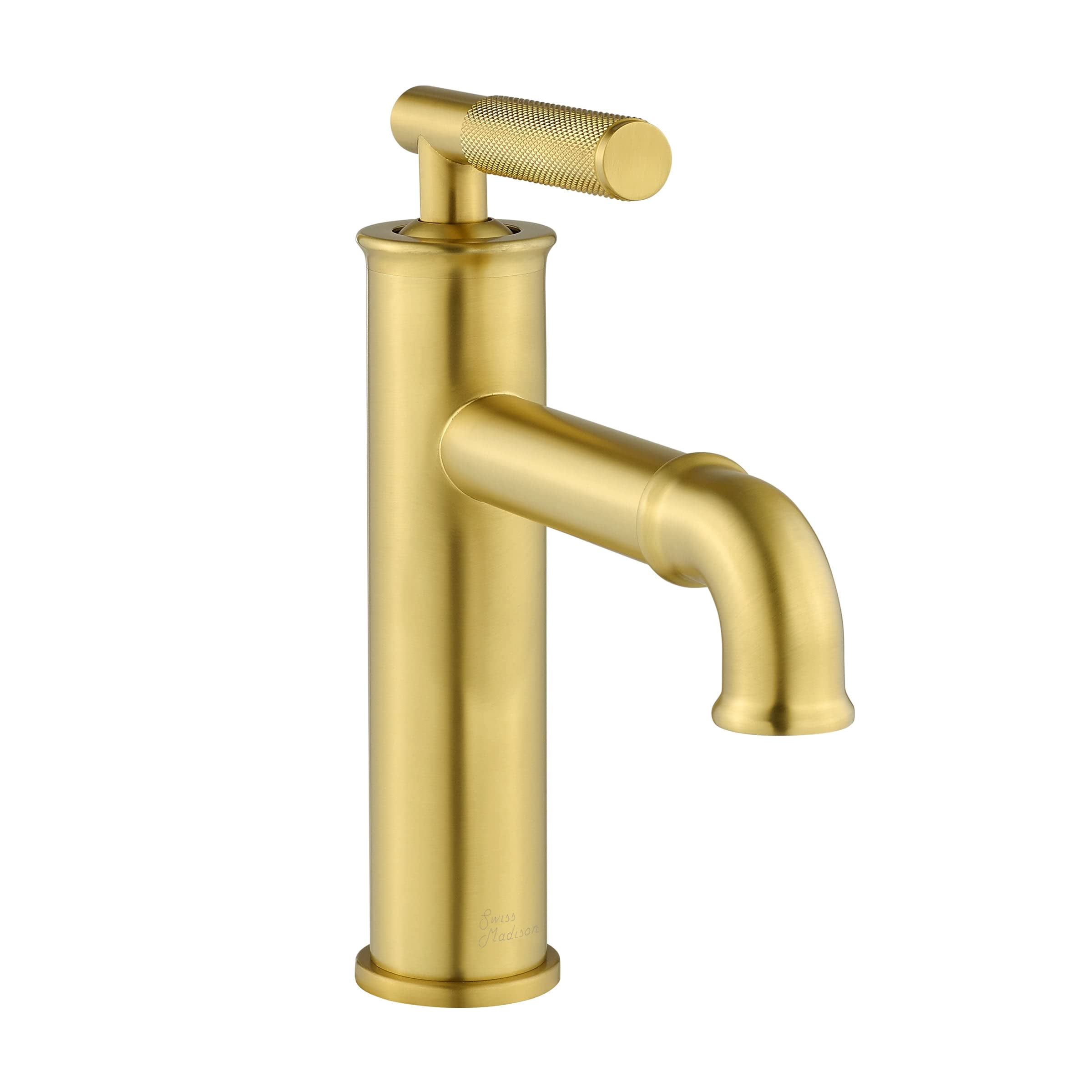 Swiss Madison Avallon Single-Hole Bathroom Faucet - Matte White, Solid Brass, Modern Sleek Design