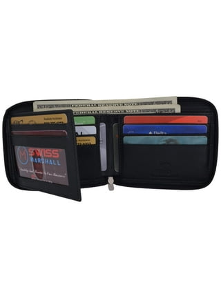 Men s Zip Around Bifold Wallets Walmart