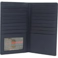 thumbnail image 1 of Swiss Marshall RFID Blocking Bifold Genuine Leather Credit Card ID Holder Long Wallet CN Blue, 1 of 6